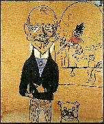 Carl Larsson, sjalvportratt karikatyr